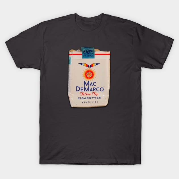 Mac DeMarco Vintage Cigarette Pack T-Shirt by chilangopride